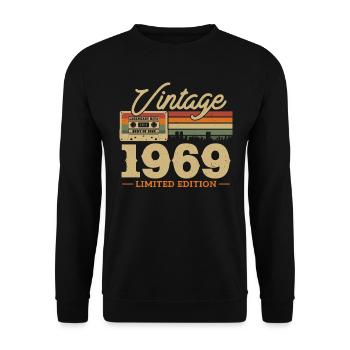1969 - 54/55th anniversary - Unisex Sweatshirt - black - Front - Alina (178cm) & Michal (187cm)