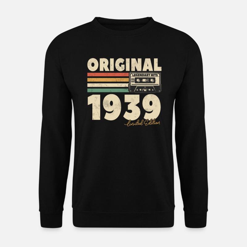 Legendary hits 1939 - 84 years - Unisex Sweatshirt - black