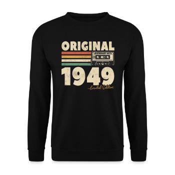 Legendäre Hits 1979 - 44/45 Jahre - Unisex Pullover - Schwarz - Vorne - Alina (178cm) & Michal (187cm)