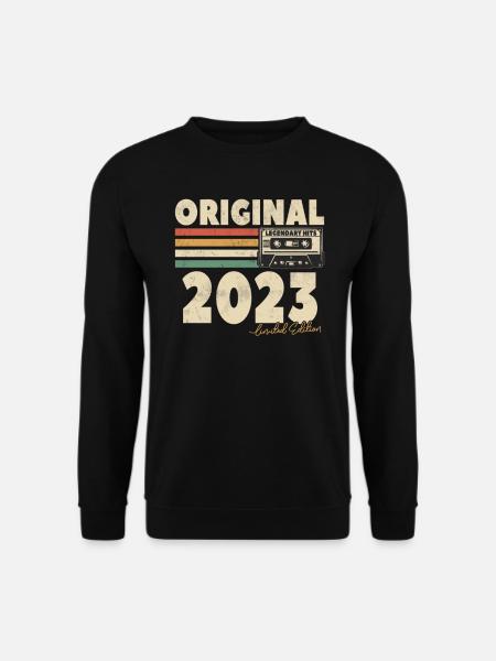Vintage Geburtstagsgeschenk 2023 - Unisex Pullover - Schwarz