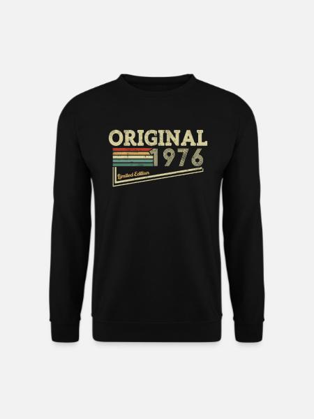 Vintage 1976 Geburtstagsgeschenk - Unisex Pullover - Schwarz