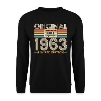 Vintage Jubilee 1963 - Édition Rétro Limitée - Sweat-shirt Unisexe - noir - Devant - Alina (178cm) & Michal (187cm)