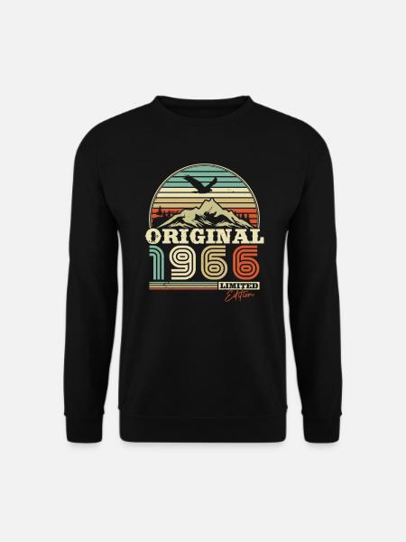 Vintage 1966 Berg & Adler Geburtstagsgeschenk - Unisex Pullover - Schwarz