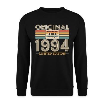 Unique birthday present 1994 - Unisex Sweatshirt - black - Front - Alina (178cm) & Michal (187cm)