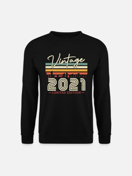 Vintage Gift 2021 2-3 years - Unisex Sweatshirt - black