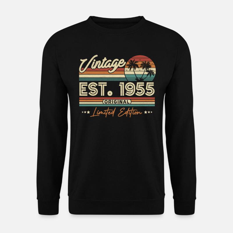 Geschenk 1955 - 68/69 Jahre - Unisex Pullover - Schwarz