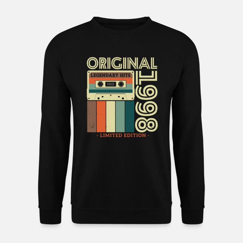 Nostalgie 1998 Jahrgang - Unisex Pullover - Schwarz