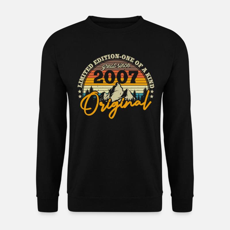 Nostalgic birthday present 2007 - Unisex Sweatshirt - black