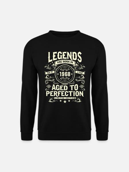 Legendärer 1968 Geburtstag - Unisex Pullover - Schwarz