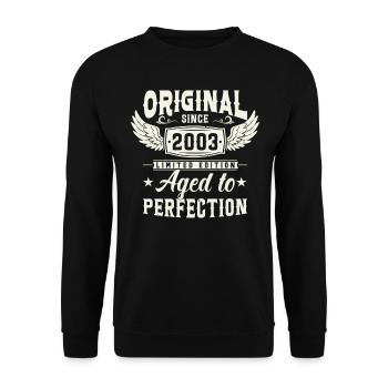 Millésime 2003 - Sweat-shirt Unisexe - noir - Devant - Alina (178cm) & Michal (187cm)