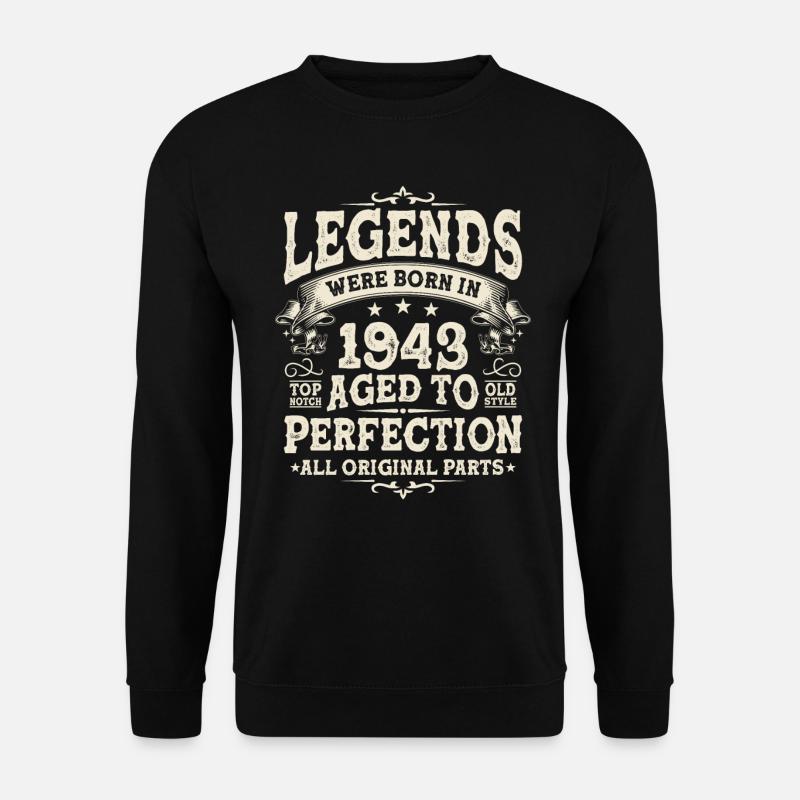 1943 Birthday legend - Unisex Sweatshirt - black