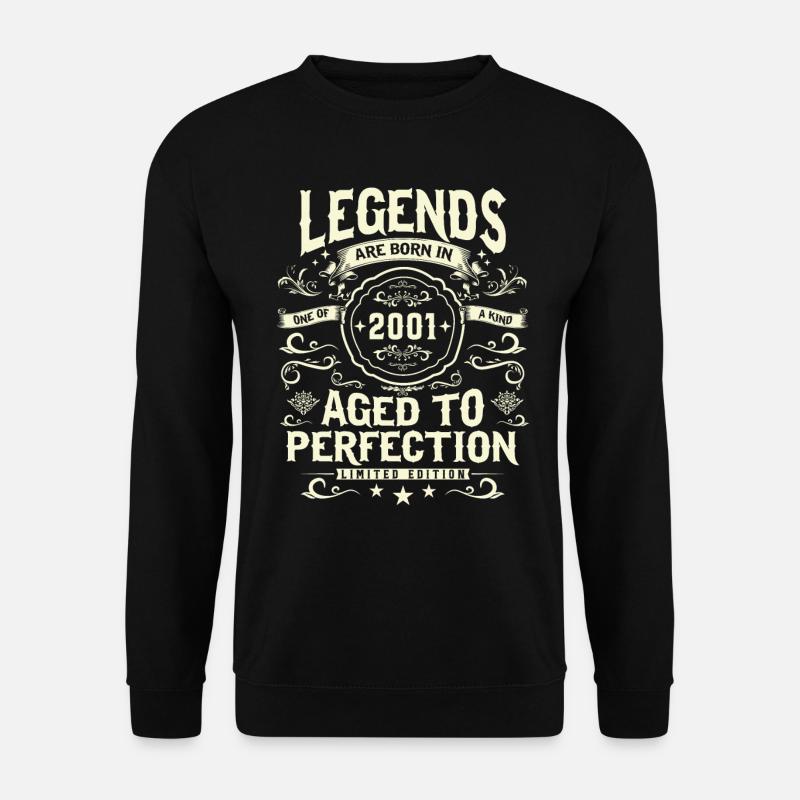 Legendary 22nd birthday 2001 - Unisex Sweatshirt - black