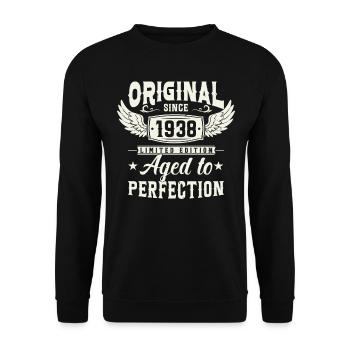 85 ans de légende d’anniversaire 1938 - Sweat-shirt Unisexe - noir - Devant - Alina (178cm) & Michal (187cm)