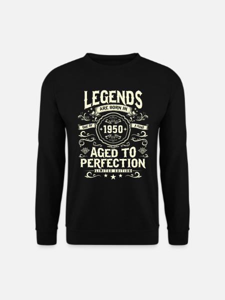 Legendäres 1950er Geburtstags-Shirt - Unisex Pullover - Schwarz
