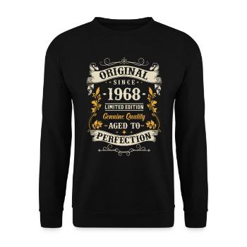 Anniversaire légendaire de 1968 - Sweat-shirt Unisexe - noir - Devant - Alina (178cm) & Michal (187cm)