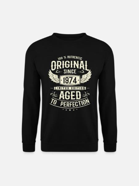 Cadeau d’anniversaire Millésime 1974 50 ans - Sweat-shirt Unisexe - noir