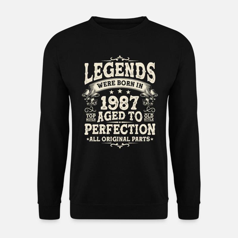 Unique birthday present 1987 - Unisex Sweatshirt - black