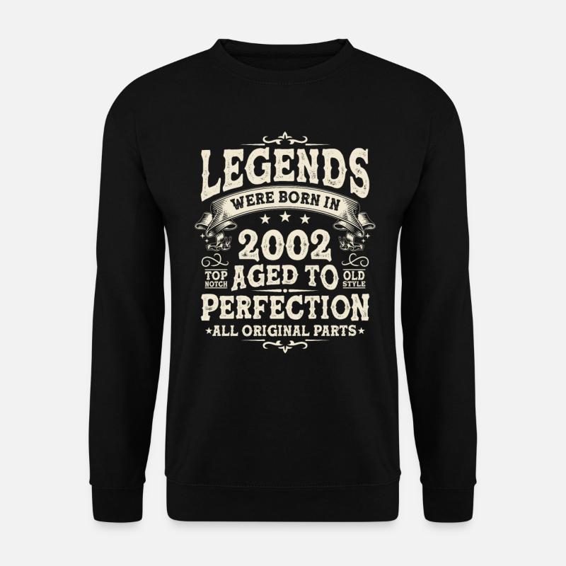 Légendes nées en 2002 - Sweat-shirt Unisexe - noir