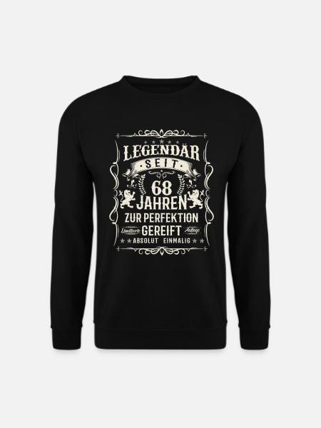 68 Jahre Perfektion - Unisex Pullover - Schwarz