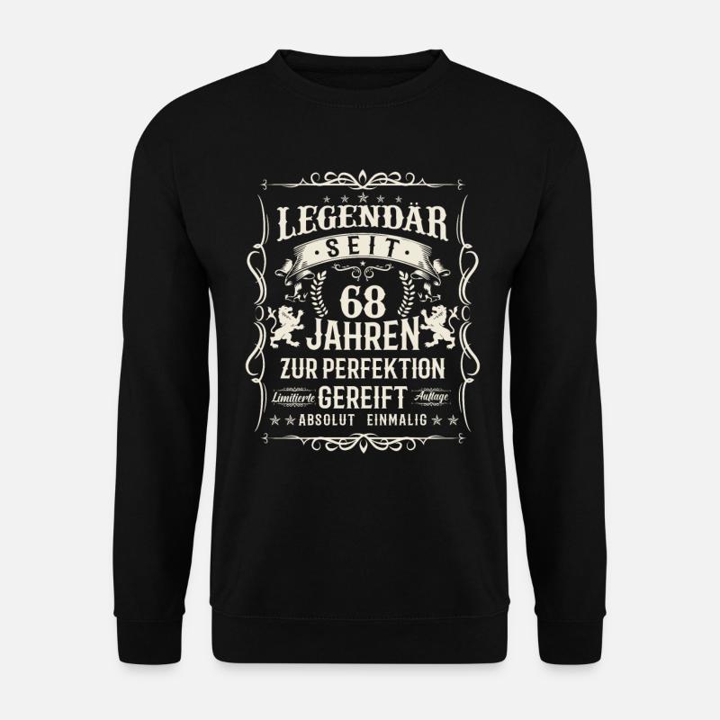 68 Jahre Perfektion - Unisex Pullover - Schwarz