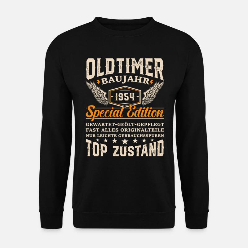 Vintage Geburtstagsgeschenk 1954 - Unisex Pullover - Schwarz