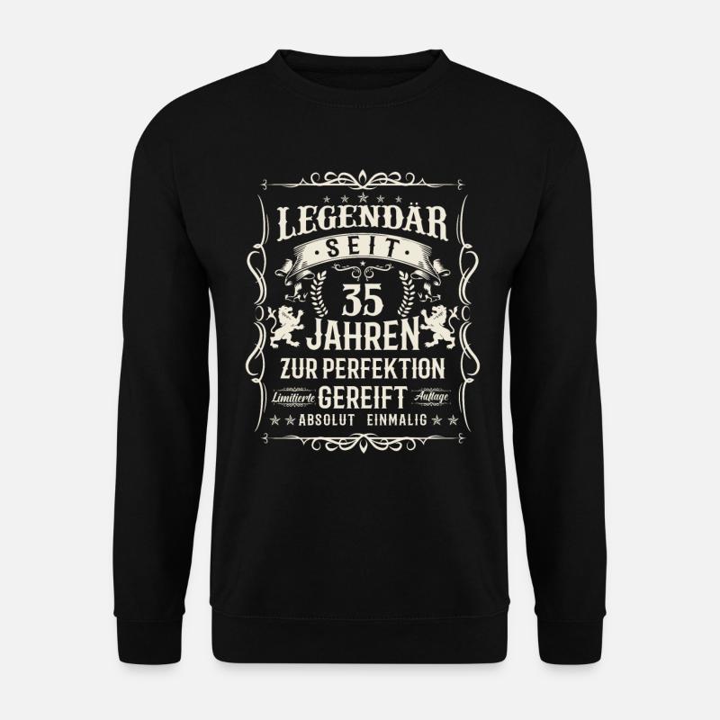 35 Jahre voller Perfektion - Unisex Pullover - Schwarz