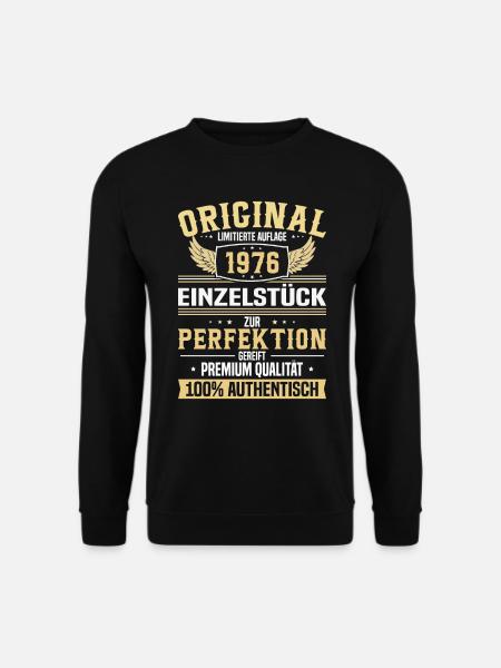 Vintage 1976 Limited Edition Geschenk - Unisex Pullover - Schwarz