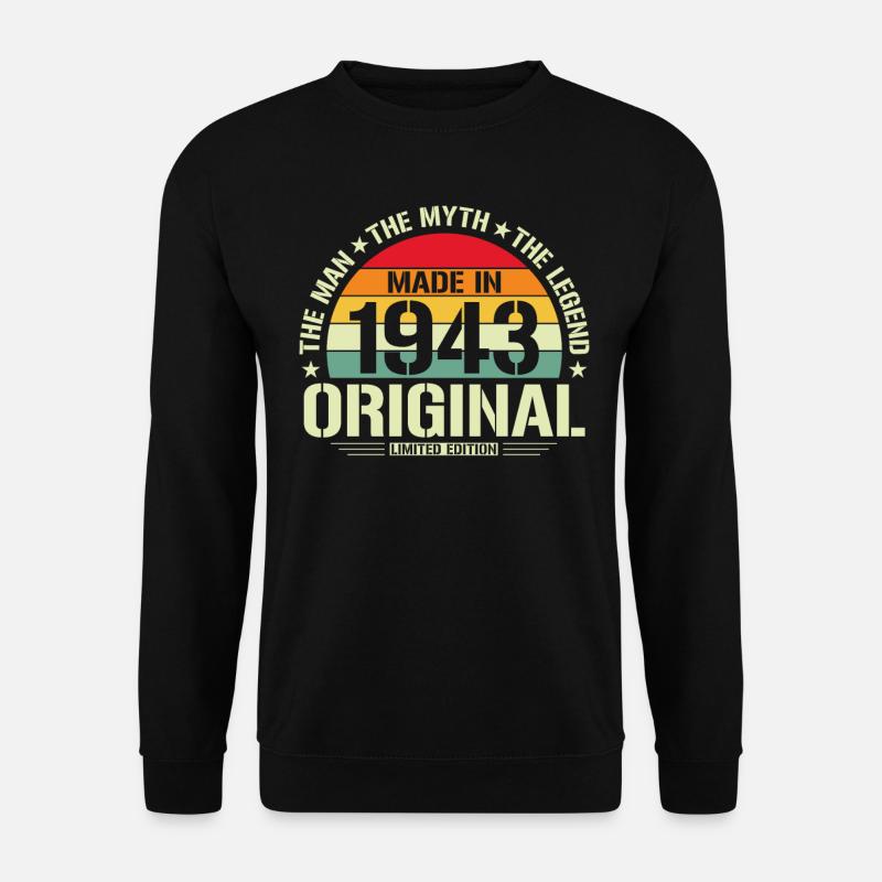 Myth 1943 Birthday - Unisex Sweatshirt - black