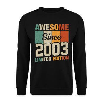 Millésime Anniversaire 20/21 ans - Sweat-shirt Unisexe - noir - Devant - Alina (178cm) & Michal (187cm)