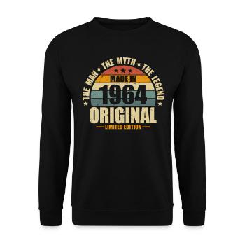 Mythos 1964 Limited Edition - Unisex Sweatshirt - black - Front - Alina (178cm) & Michal (187cm)