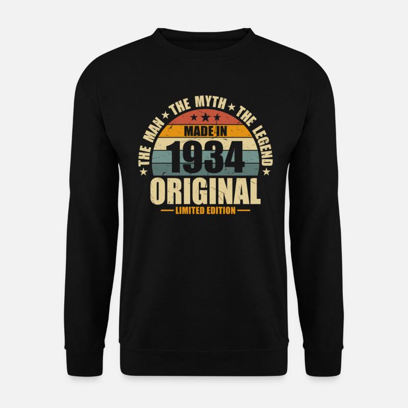 Légendes 89/90 - Millésime 1934 - Sweat-shirt Unisexe - noir