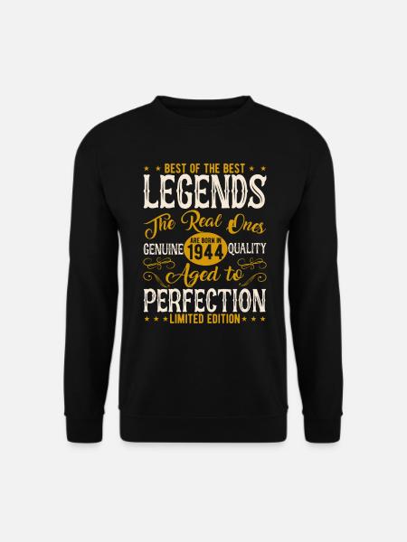 Geboren 1944 Vintage - Unisex Pullover - Schwarz