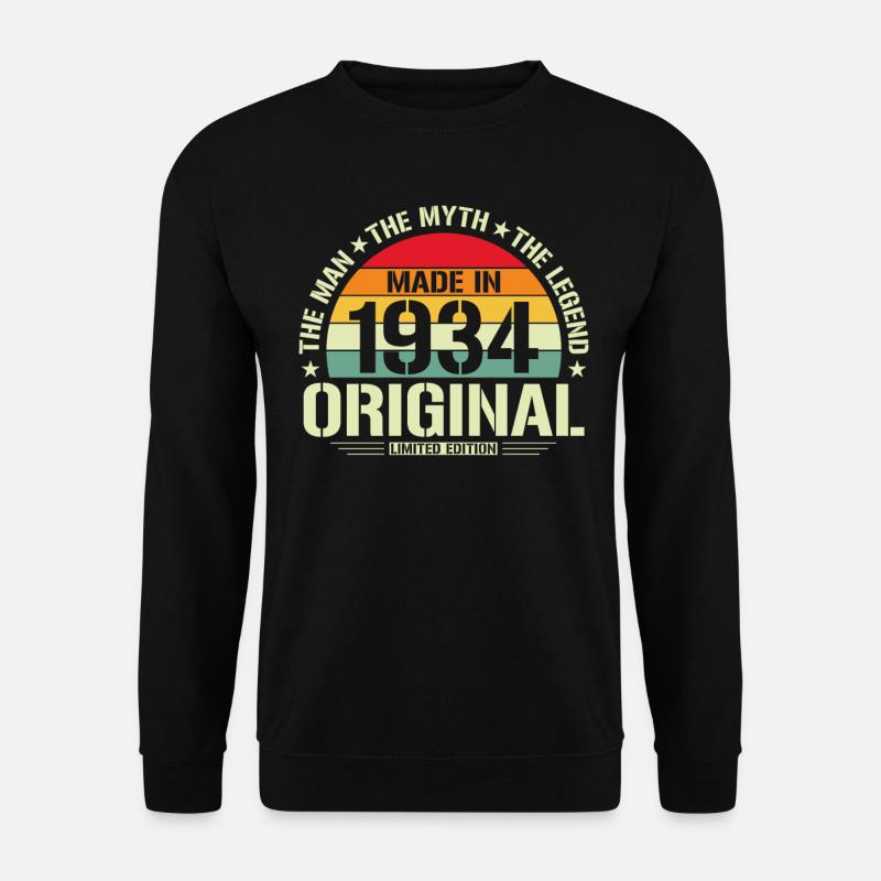 Unique 1934 Gift - Unisex Sweatshirt - black