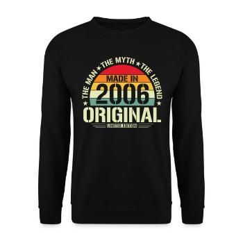 Chemise Vintage 2006 - Sweat-shirt Unisexe - noir - Devant - Alina (178cm) & Michal (187cm)