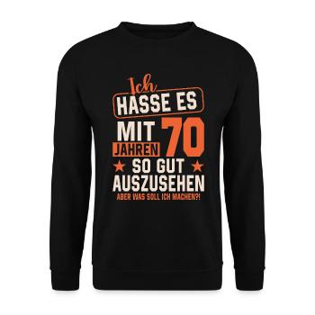 1954 Original: Legende - Unisex Pullover - Schwarz - Vorne - Alina (178cm) & Michal (187cm)