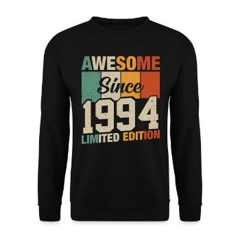 Légendaire 1994 - Anniversaire rétro - Sweat-shirt Unisexe - noir - Devant - Alina (178cm) & Michal (187cm)
