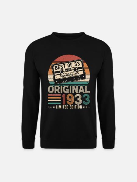 Anniversaire 1933 - Sweat-shirt Unisexe - noir