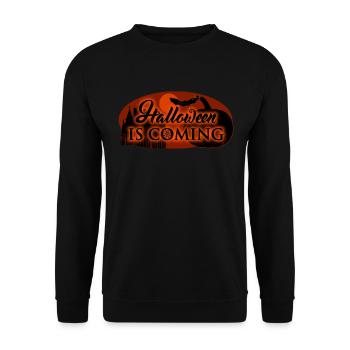Halloween is coming - Unisex Pullover - Schwarz - Vorne - Alina (178cm) & Michal (187cm)