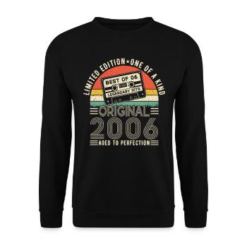 Original 2006 - Légendes d’anniversaire rétro - Sweat-shirt Unisexe - noir - Devant - Alina (178cm) & Michal (187cm)