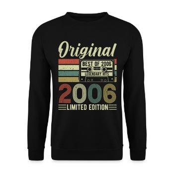 Millésime 2006 Anniversaire Légende - Sweat-shirt Unisexe - noir - Devant - Alina (178cm) & Michal (187cm)