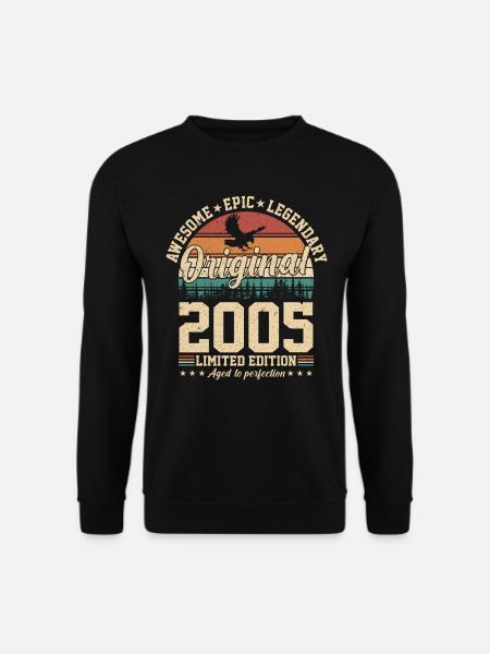 2005 Vintage Geburtstag - Unisex Pullover - Schwarz