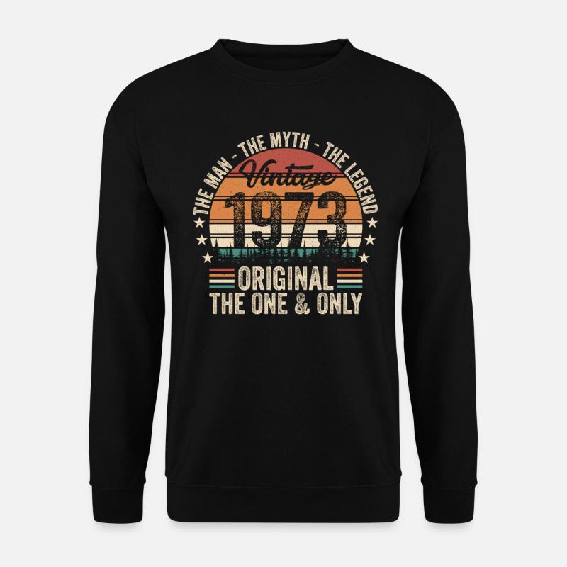 1973 Birthday Gift - Unisex Sweatshirt - black