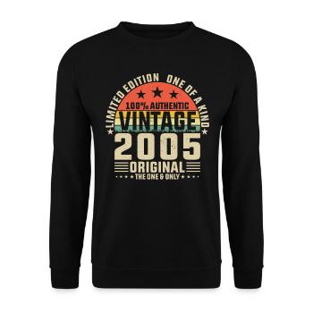 2005 - Drôle de 18e anniversaire - Sweat-shirt Unisexe - noir - Devant - Alina (178cm) & Michal (187cm)