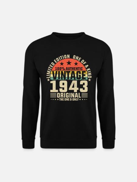 1943 - 80 Years Legendary - Unisex Sweatshirt - black