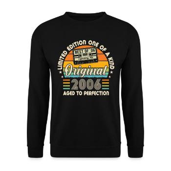Millésime 2006 Anniversaire - Sweat-shirt Unisexe - noir - Devant - Alina (178cm) & Michal (187cm)