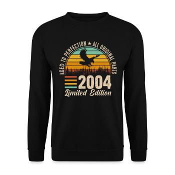 2004 - 20e anniversaire Rétro - Sweat-shirt Unisexe - noir - Devant - Alina (178cm) & Michal (187cm)