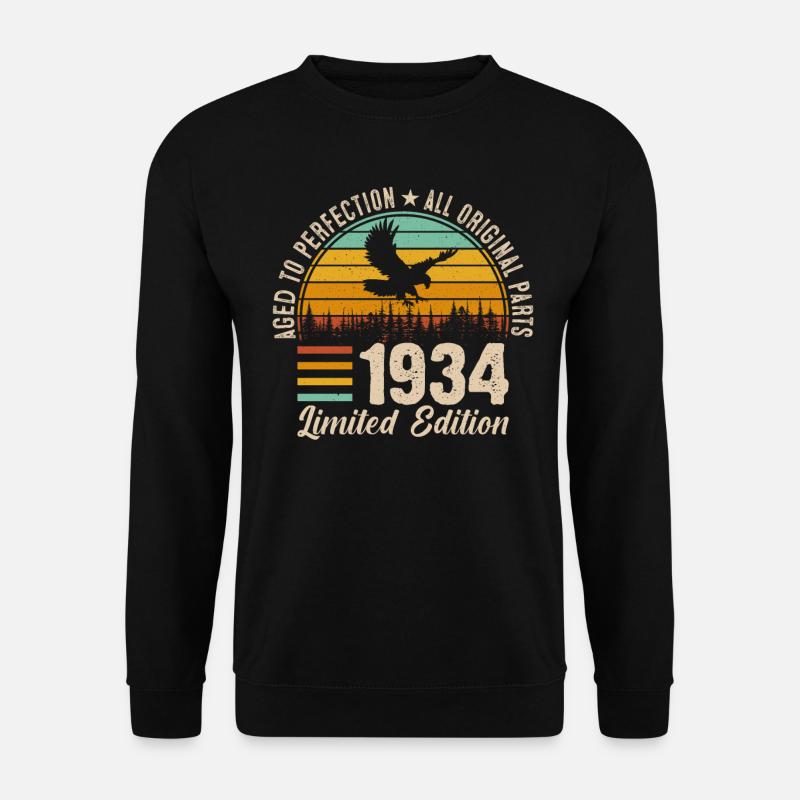 1934 Birthday - Unisex Sweatshirt - black
