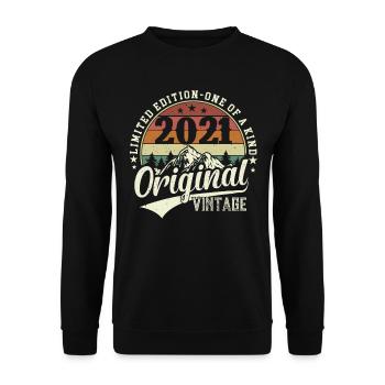 T-shirt d’anniversaire légendaire 2021 - Sweat-shirt Unisexe - noir - Devant - Alina (178cm) & Michal (187cm)