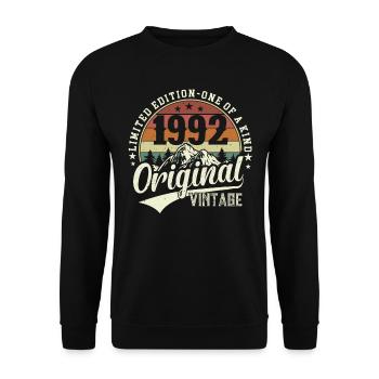 Millésime 1992 - Un 32e anniversaire légendaire - Sweat-shirt Unisexe - noir - Devant - Alina (178cm) & Michal (187cm)