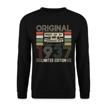 1937 - Une année légendaire - Sweat-shirt Unisexe - noir - Devant - Alina (178cm) & Michal (187cm)